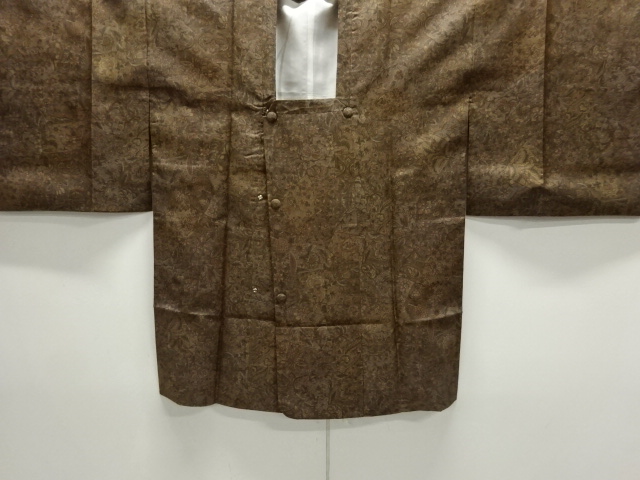 JAPANESE MICHIYUKI COAT / OSHIMA TSUMUGI / FLORAL SARASA